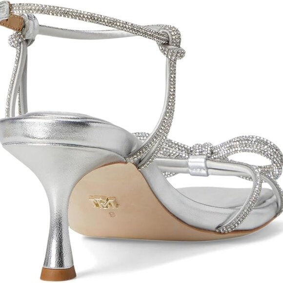 NWB Badgley Mischka® Dandelion Womens 8 Silver - Picture 3 of 6